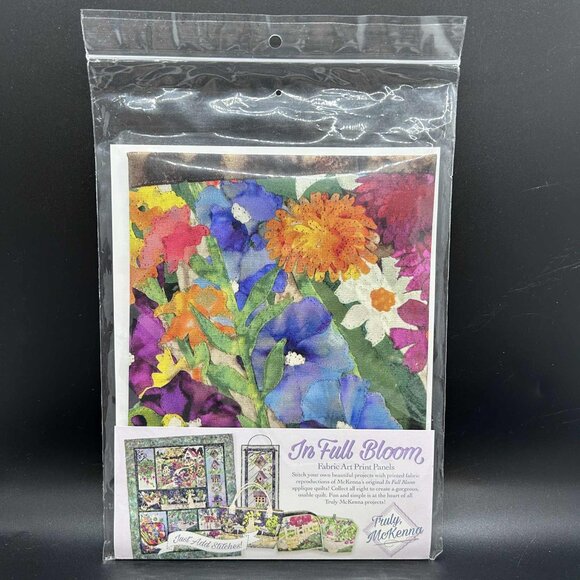 McKenna Ryan In Full Bloom “Basket Case” Fabric Art Print Panel - Picture 1 of 4